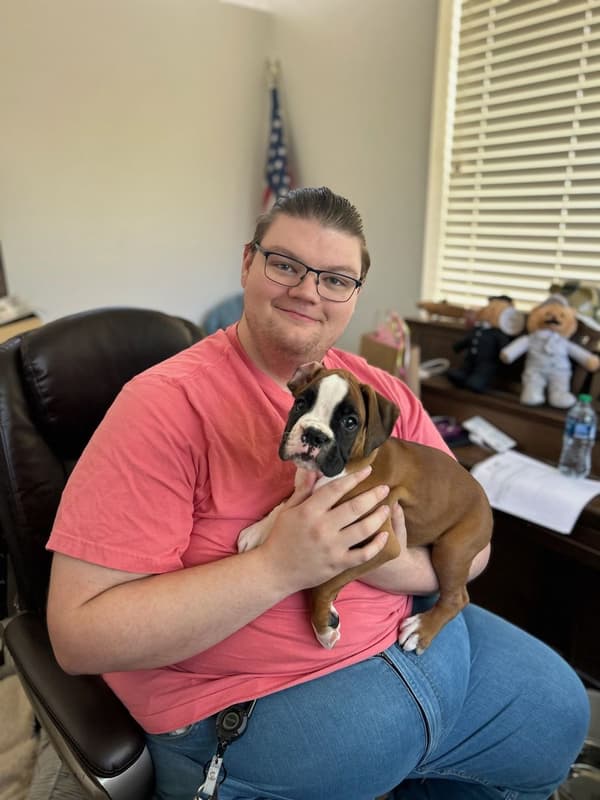 Customer photo of Boxer puppy from Zac T.