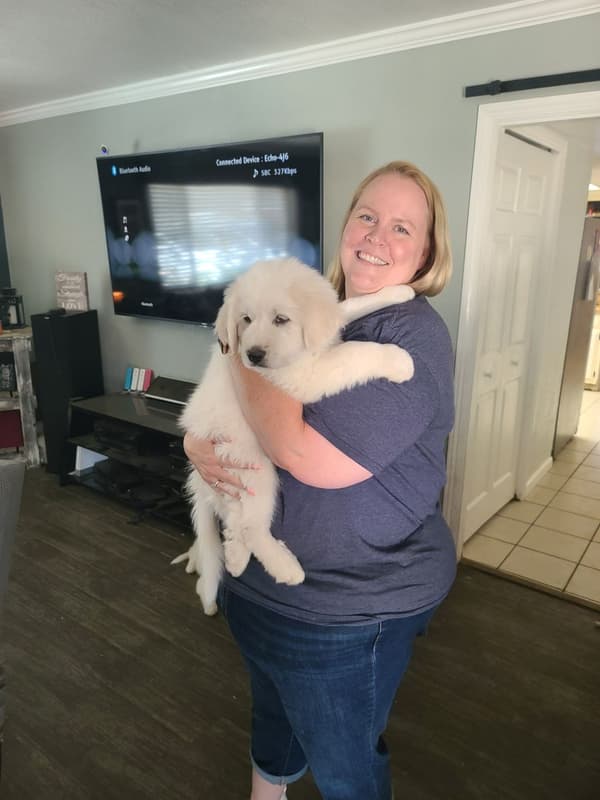 Customer photo of Great Pyrenees puppy from Jennifer T.