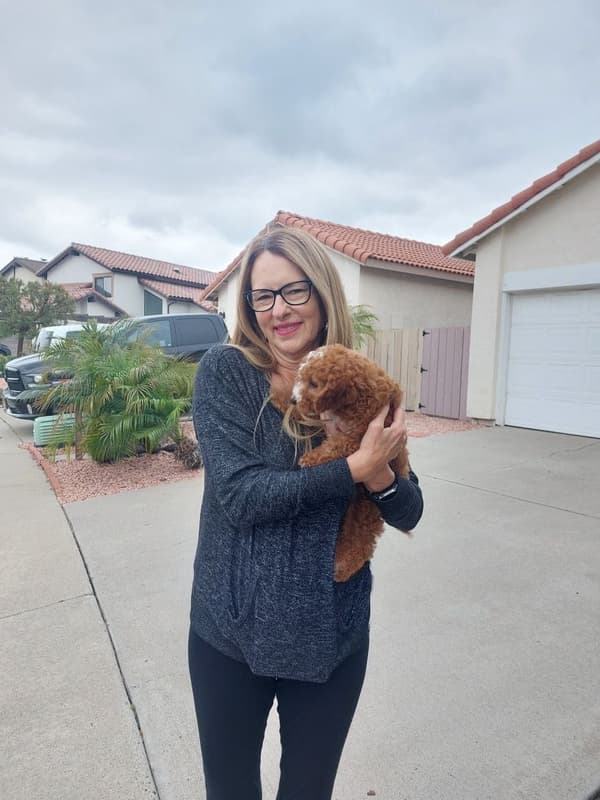 Customer photo of Cavapoo puppy from Diane M.