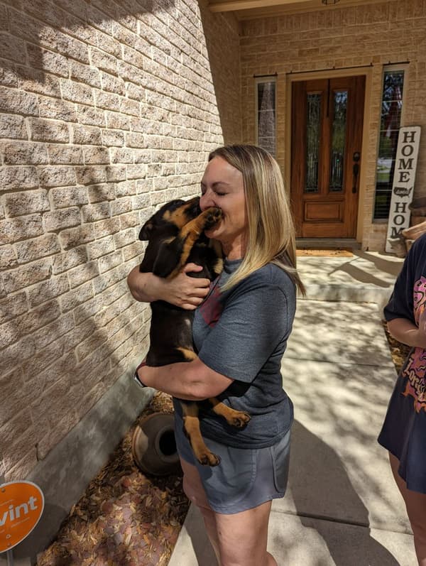 Customer photo of Rottweiler puppy from Christal C.