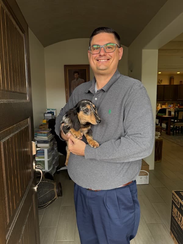 Customer photo of Dachshund, Mini puppy from Zachary B.