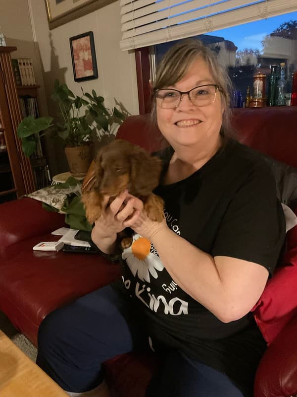 Customer photo of Dachshund puppy from Debra C. 
