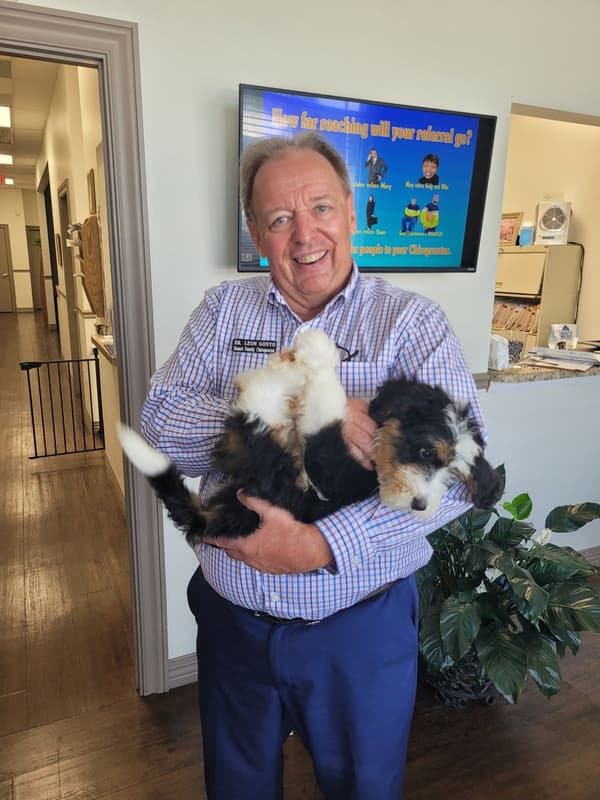 Customer photo of Bernedoodle puppy from Leon G.
