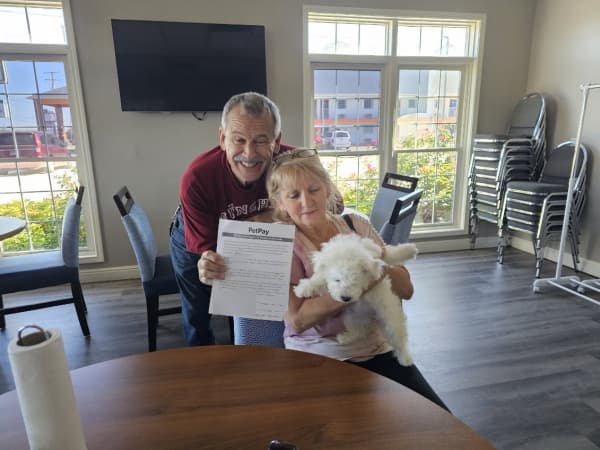 Customer photo of Bichon Frise puppy from Mark K.