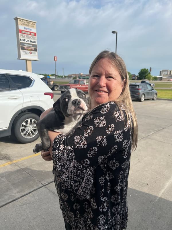 Customer photo of Boston Terrier puppy from Mary B.