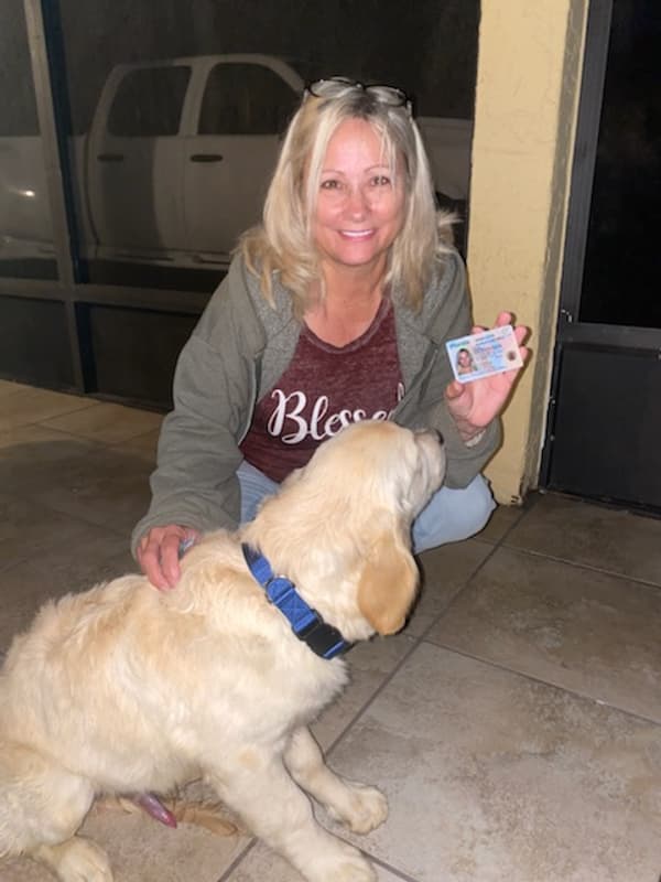 Customer photo of Golden Retriever puppy from Barbara K.