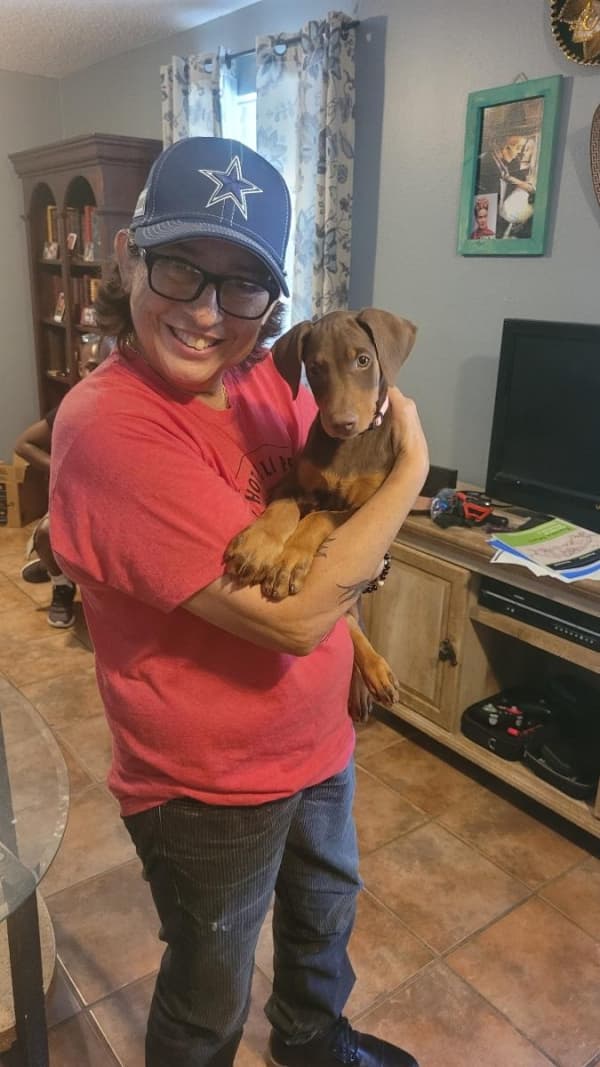 Customer photo of Doberman Pinscher puppy from Sandra R.