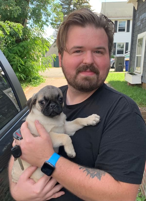 Customer photo of Pug puppy from Kaleb