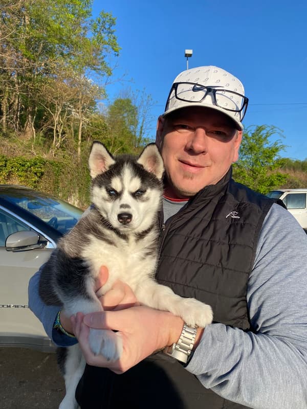 Customer photo of Siberian Husky puppy from Brent G.