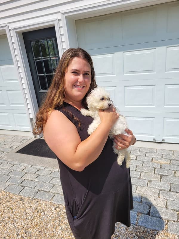 Customer photo of Bichon Frise puppy from Sarah O.