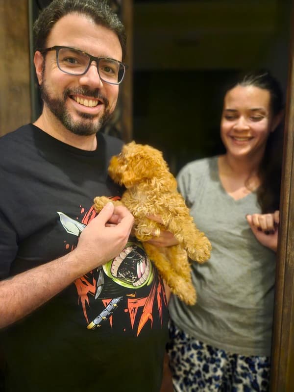 Customer photo of Poodle, Miniature puppy from Gustavo F.
