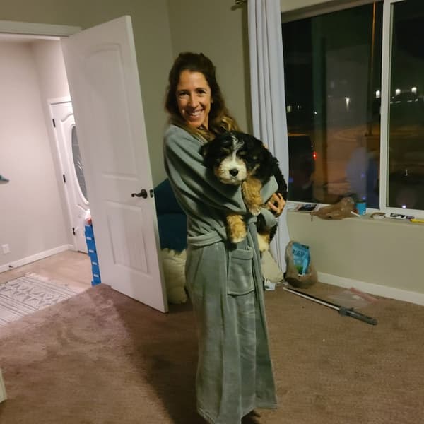 Customer photo of Bernedoodle puppy from Stephanie B.