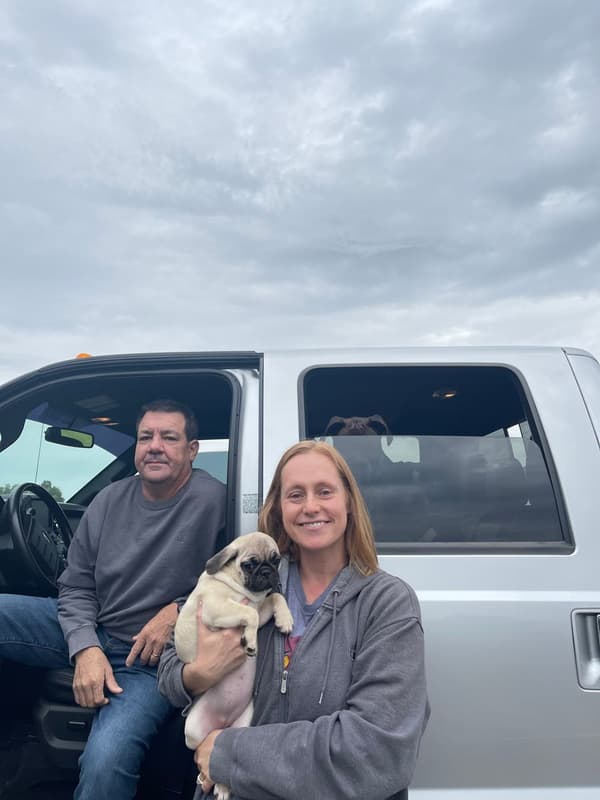 Customer photo of Pug puppy from Melissa P.