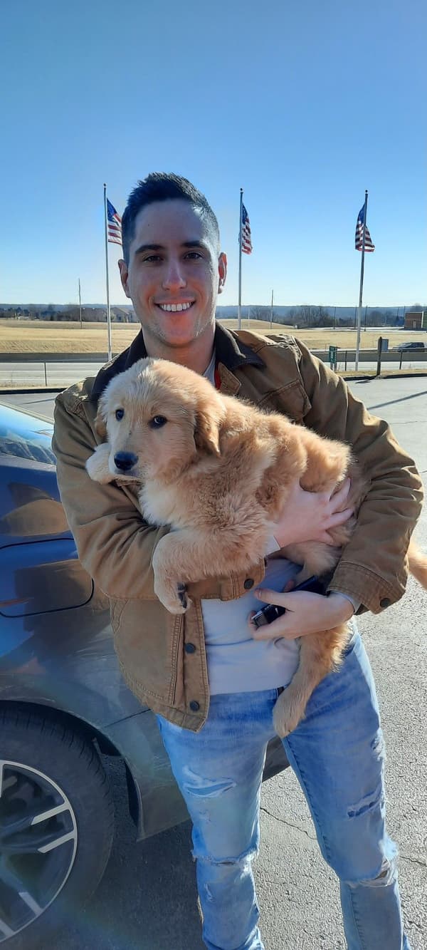 Customer photo of Golden Retriever puppy from Johnathon G.