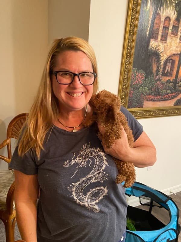 Customer photo of Poodle, Miniature puppy from Sue B.