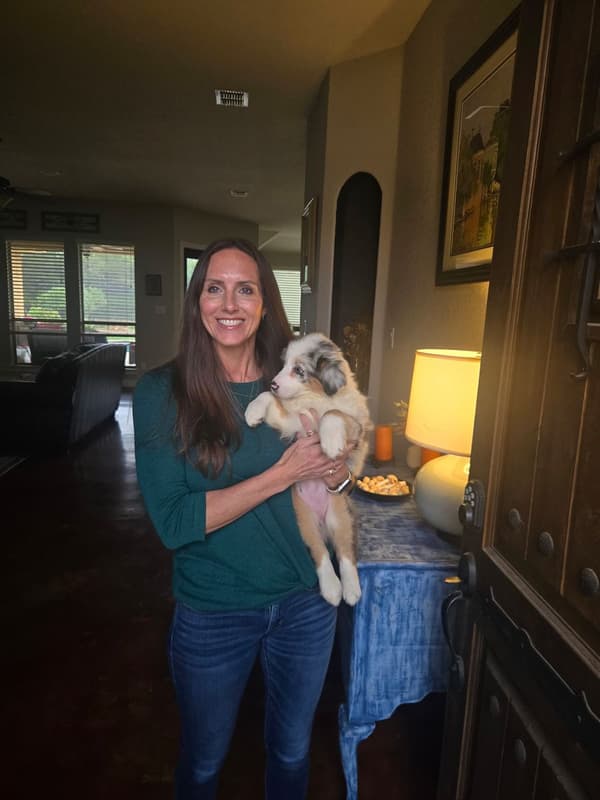 Customer photo of Australian Shepherd puppy from Kelli H.