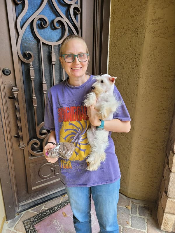 Customer photo of Schnauzer, Miniature puppy from Jessie K.