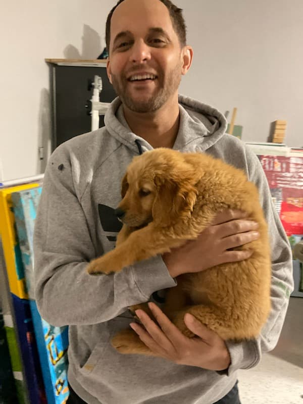 Customer photo of Golden Retriever puppy from Brian T.