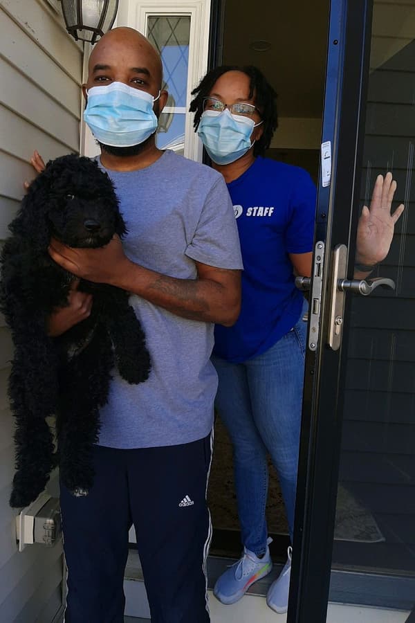 Customer photo of Aussiedoodle puppy from Dani W.