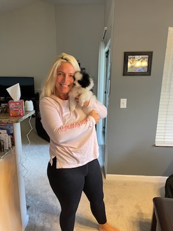 Customer photo of Pomeranian puppy from April S.