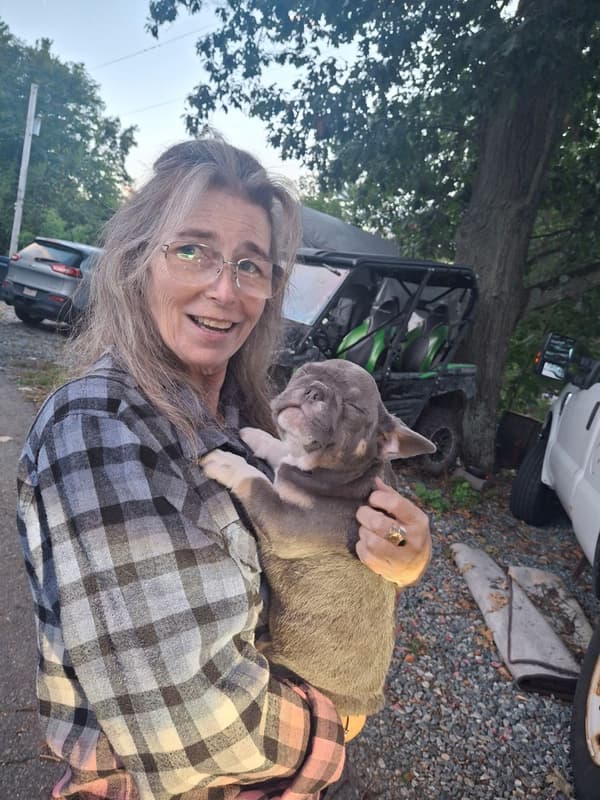Customer photo of French Bulldog puppy from Kimberley P.