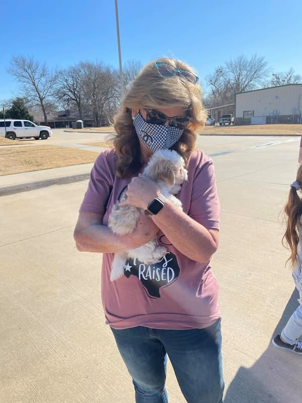 Customer photo of Aussiedoodle puppy from Gaylan H.