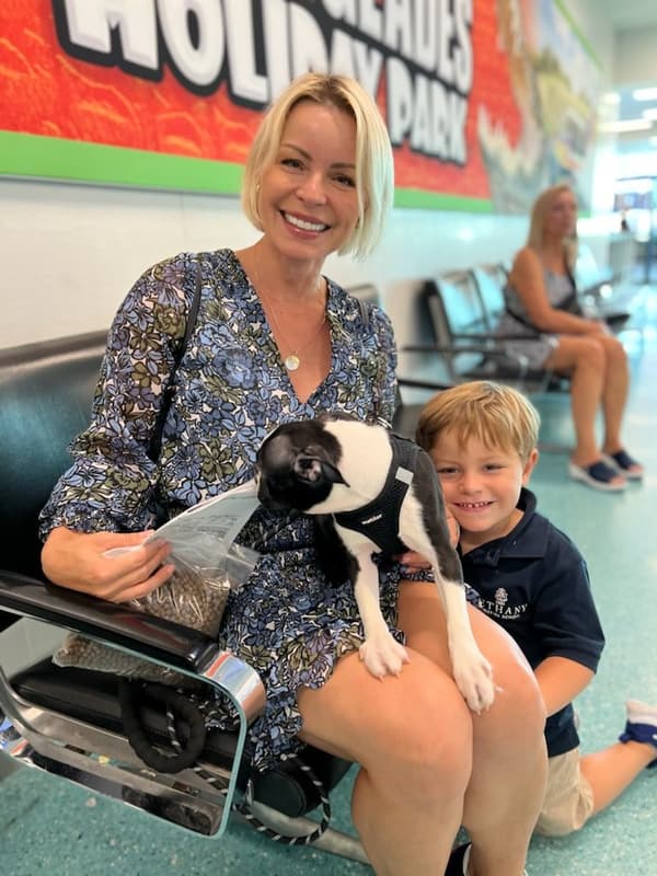 Customer photo of Boston Terrier puppy from Anna D.