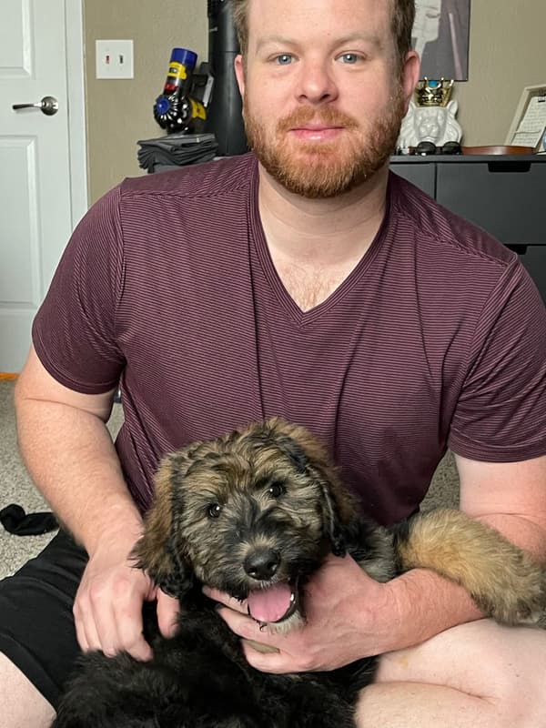 Customer photo of Bernedoodle puppy from Adam D.