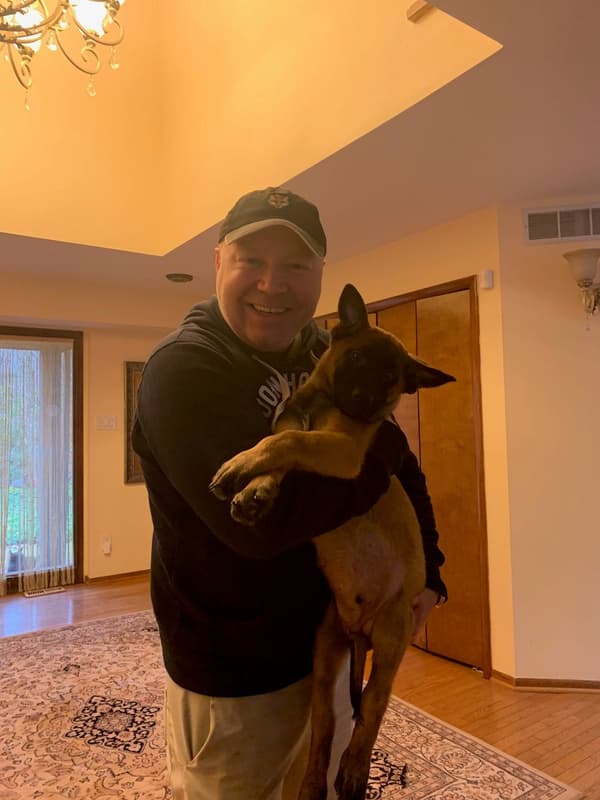 Customer photo of Belgian Malinois puppy from Thomas E.