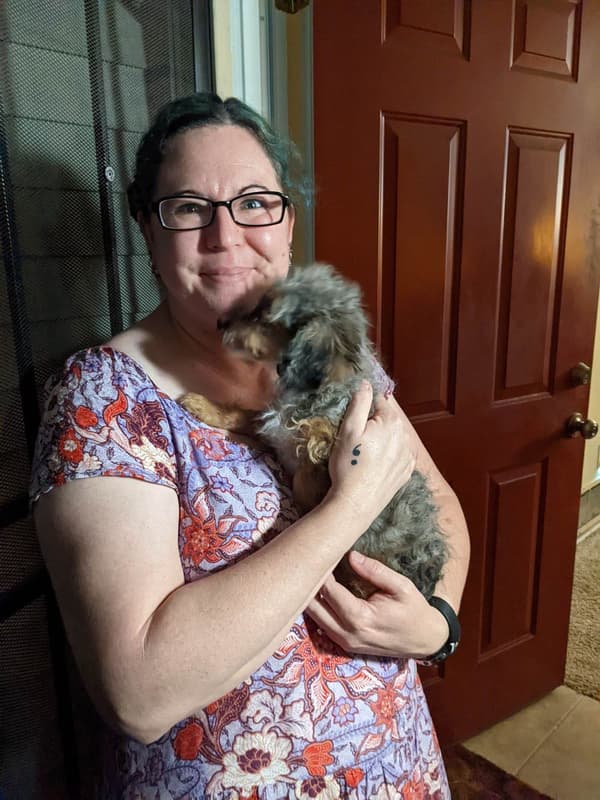 Customer photo of Aussiedoodle puppy from Shirley W.