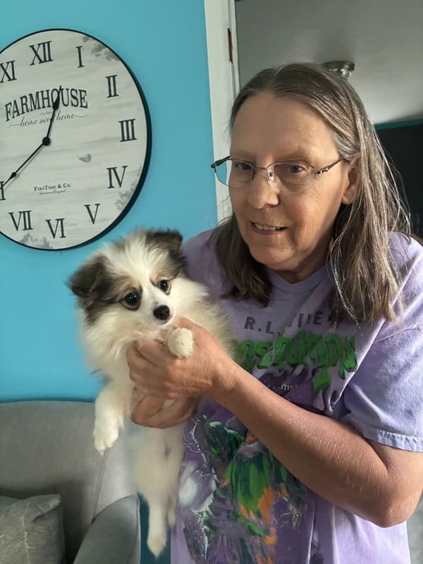 Customer photo of Pomeranian puppy from Debra P.