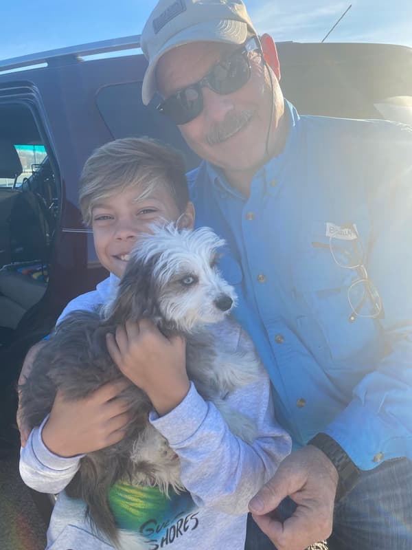 Customer photo of Aussiedoodle puppy from Kenneth B.