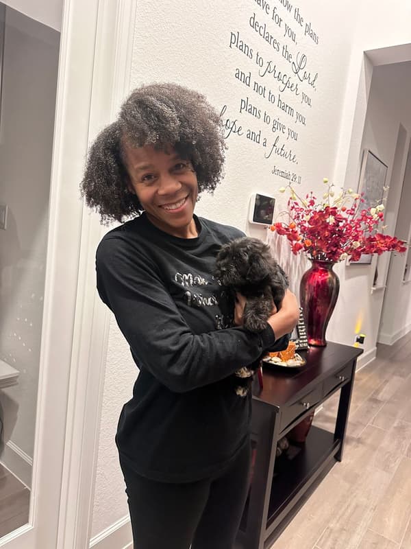 Customer photo of Yorkiepoo - Yorkie Poo puppy from Angela M.