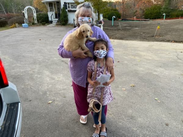 Customer photo of Goldendoodle puppy from Sue G.