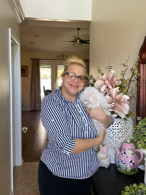 Customer photo of Maltese puppy from Evelyn D.