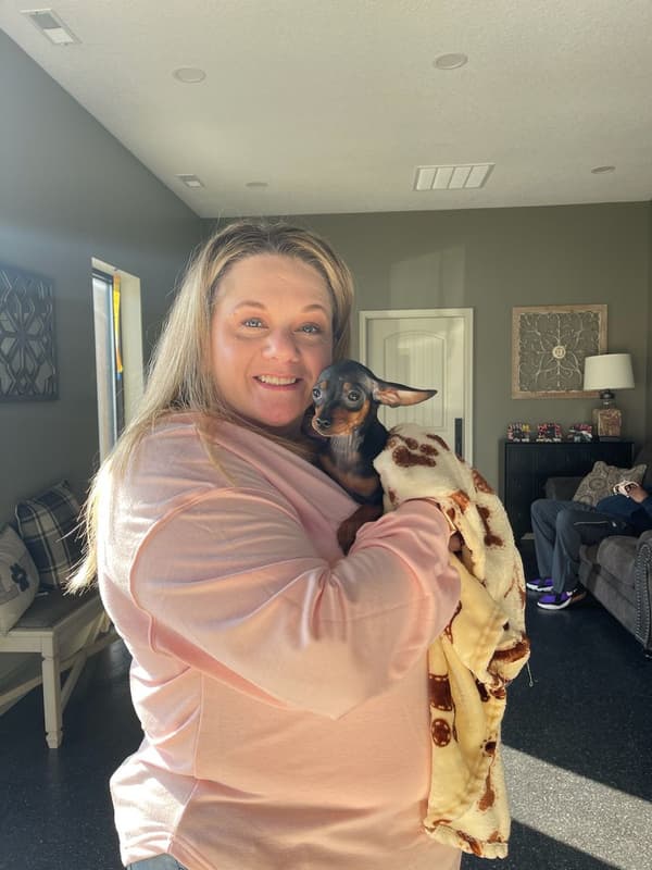 Customer photo of Miniature Pinscher puppy from Jennifer F.