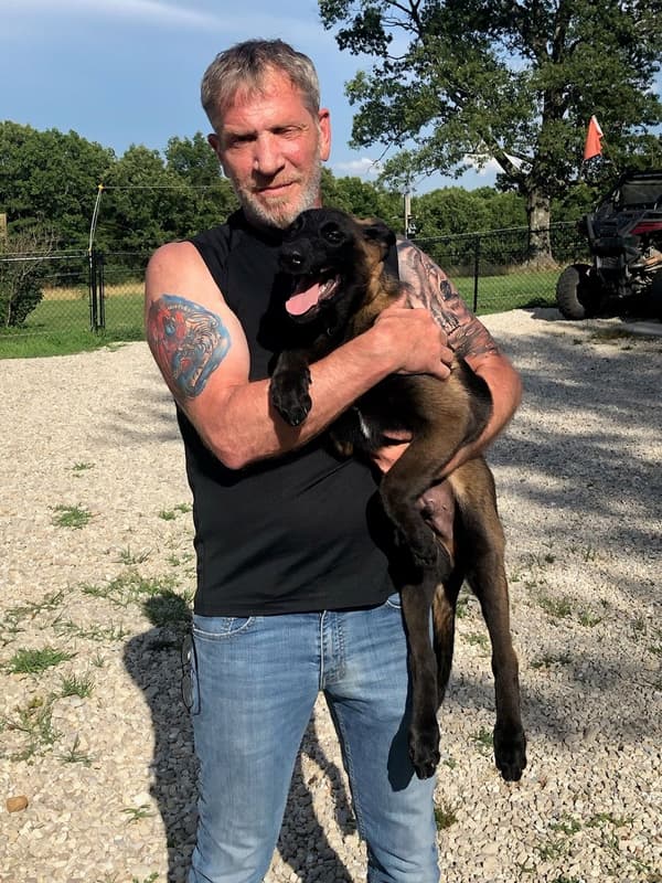 Customer photo of Belgian Malinois puppy from Mark P.