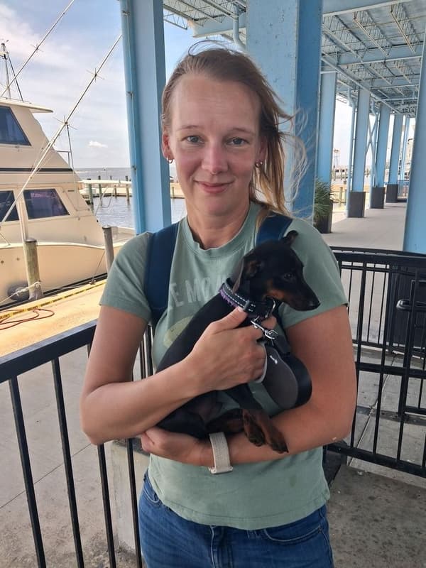 Customer photo of Miniature Pinscher puppy from Christina R.