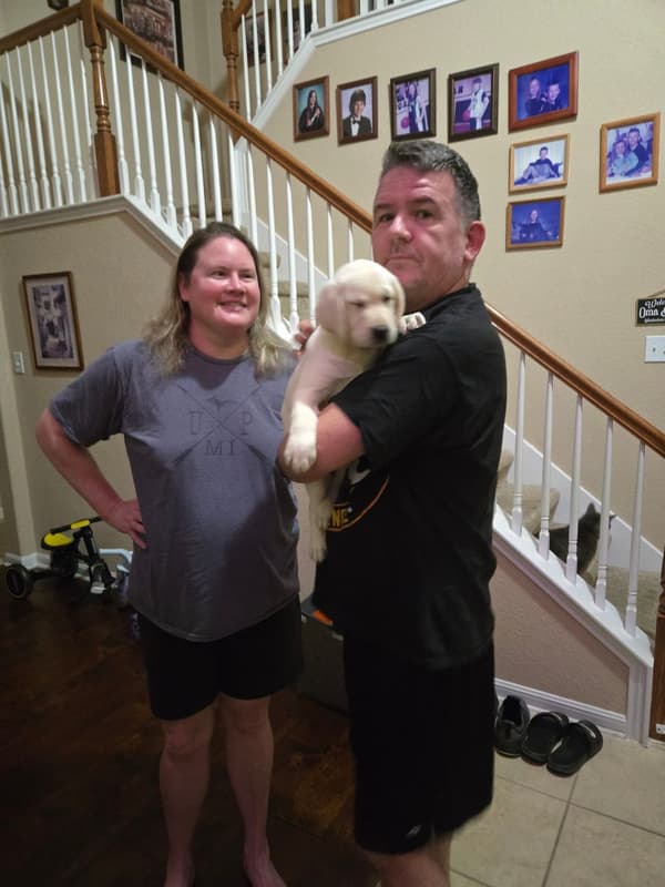 Customer photo of Labrador Retriever puppy from Donald W.