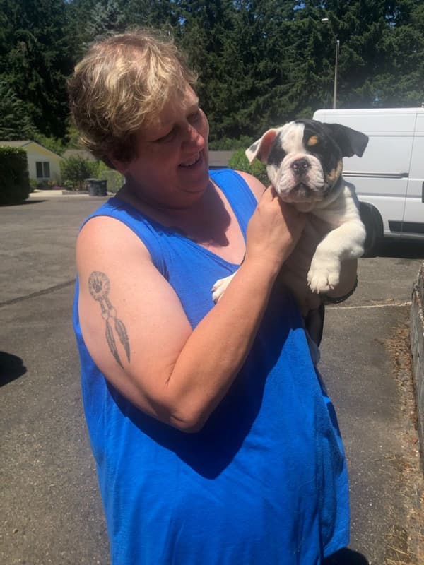 Customer photo of English Bulldog puppy from Rhonda L.