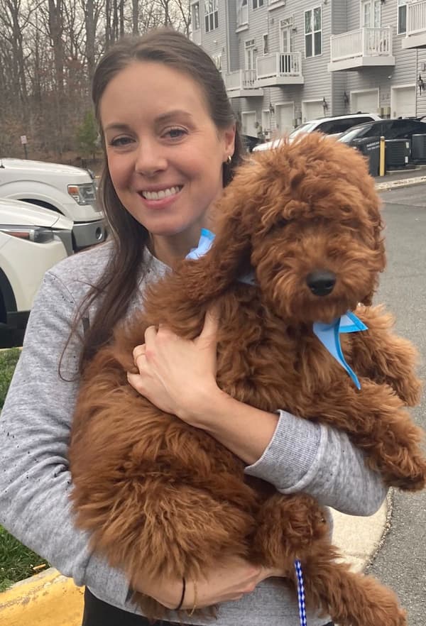 Customer photo of Irishdoodle puppy from Elizabeth G.