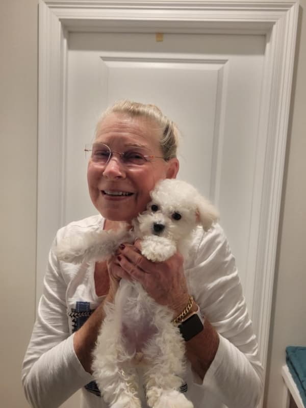 Customer photo of Bichon Frise puppy from Kathleen E.