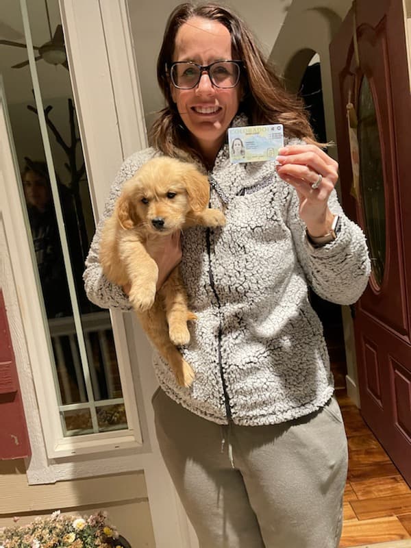 Customer photo of Golden Retriever puppy from Lacey D.