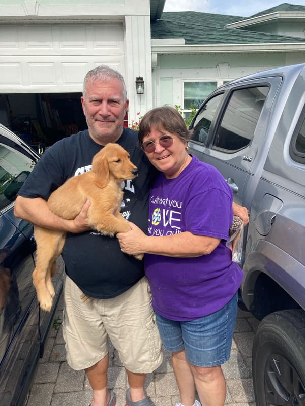 Customer photo of Golden Retriever puppy from Linda L. 