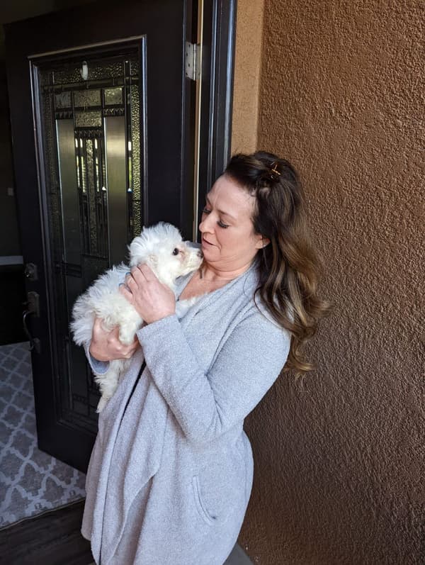 Customer photo of Bichon Frise puppy from Shannon G.