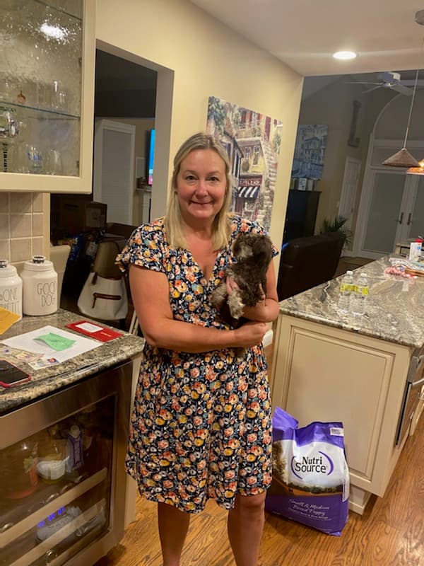 Customer photo of Schnauzer, Miniature puppy from Traci L.
