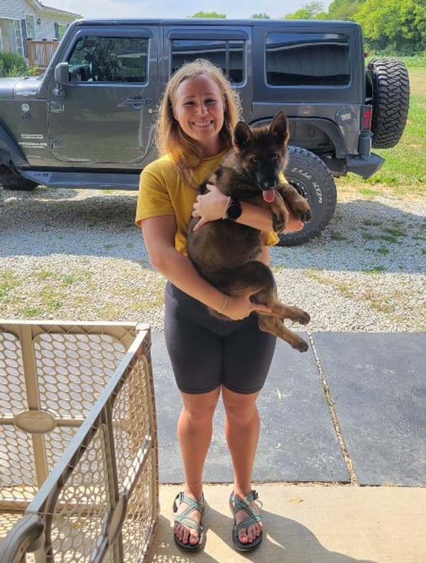 Customer photo of German Shepherd puppy from Sadie O.