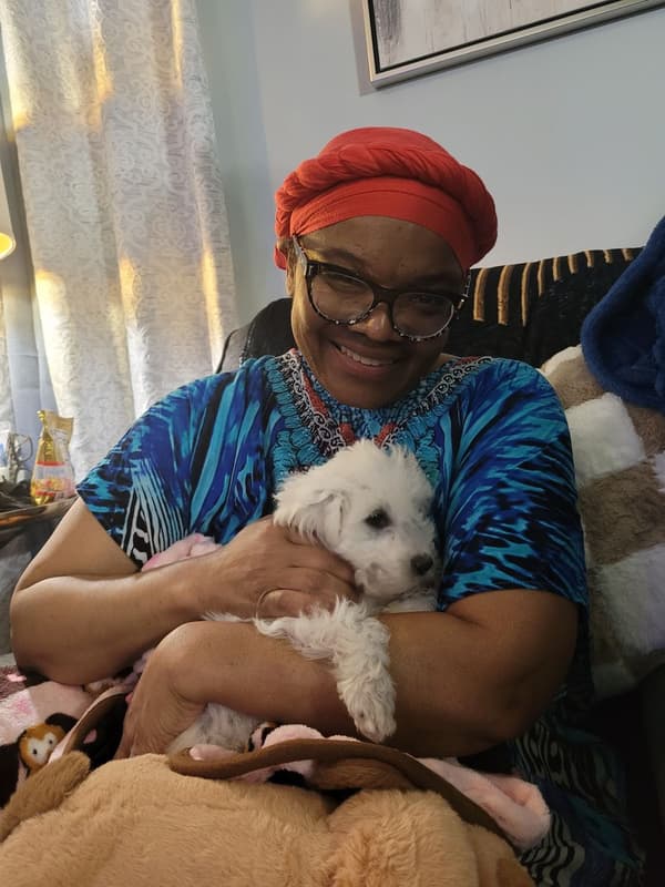 Customer photo of Bichon Frise puppy from Clarence D.