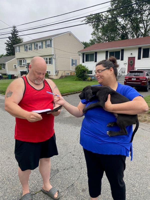 Customer photo of Great Dane puppy from Sarah S.