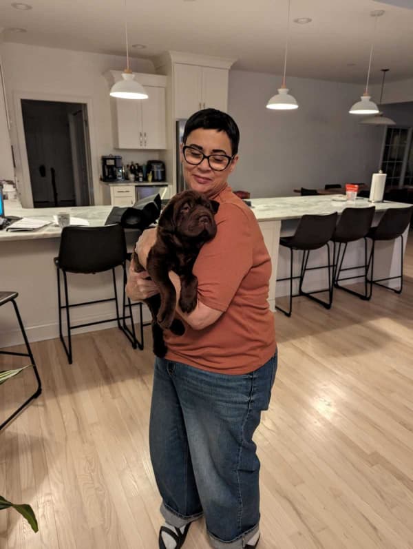 Customer photo of Mini Hippo puppy from Linda S.
